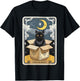 The Hermit Tarot Card Cat In Box Mystic Funny Cat Esoteric T-Shirt - T-Shirt | Black