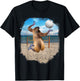 Capybara Playing Beach Volleyball T-Shirt - T-Shirt | Black