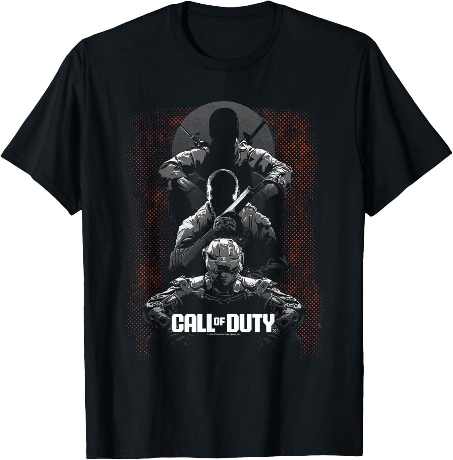 Call of Duty Black Ops Halftone Gaming T-Shirt - T-Shirt | Black