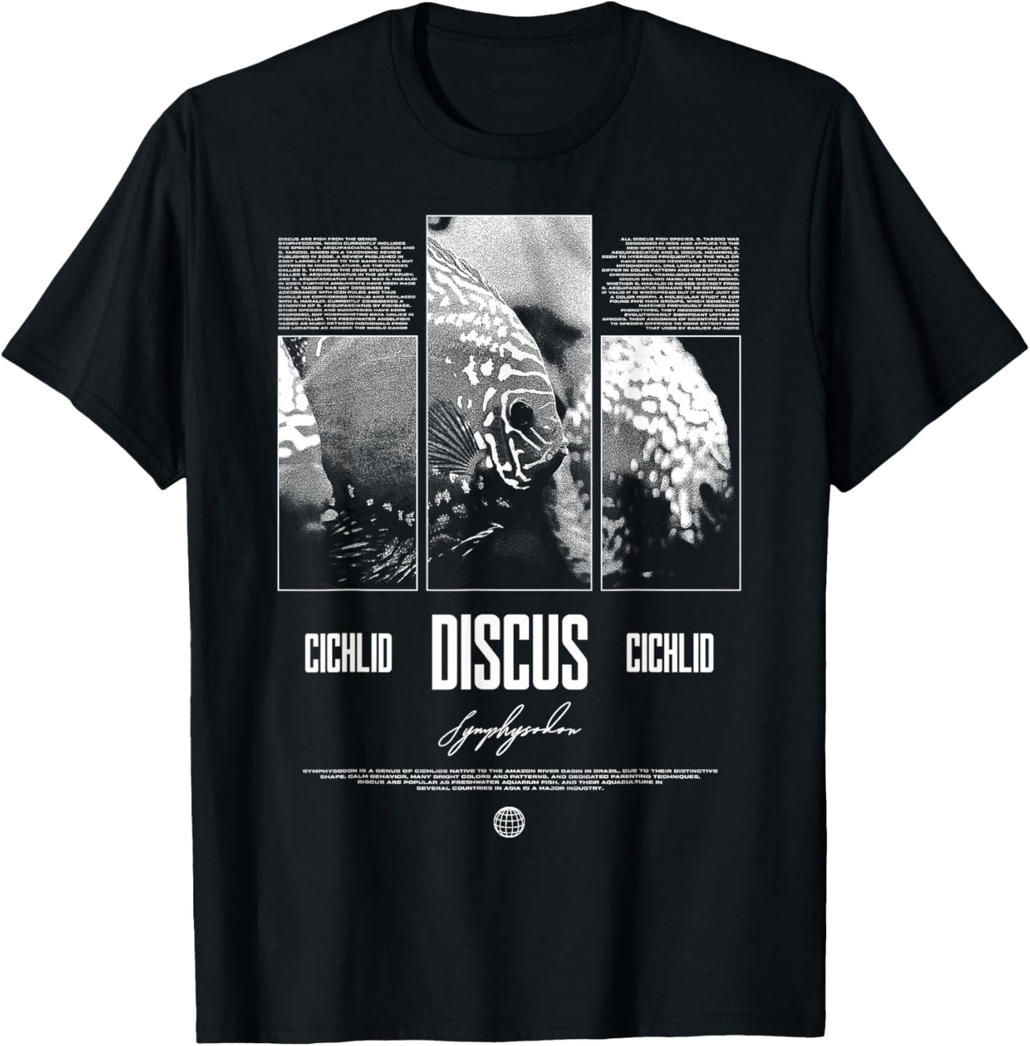 Discus Fish Cichlid Aquarium Fish Keeper , Black, S T-Shirt - T-Shirt | Black