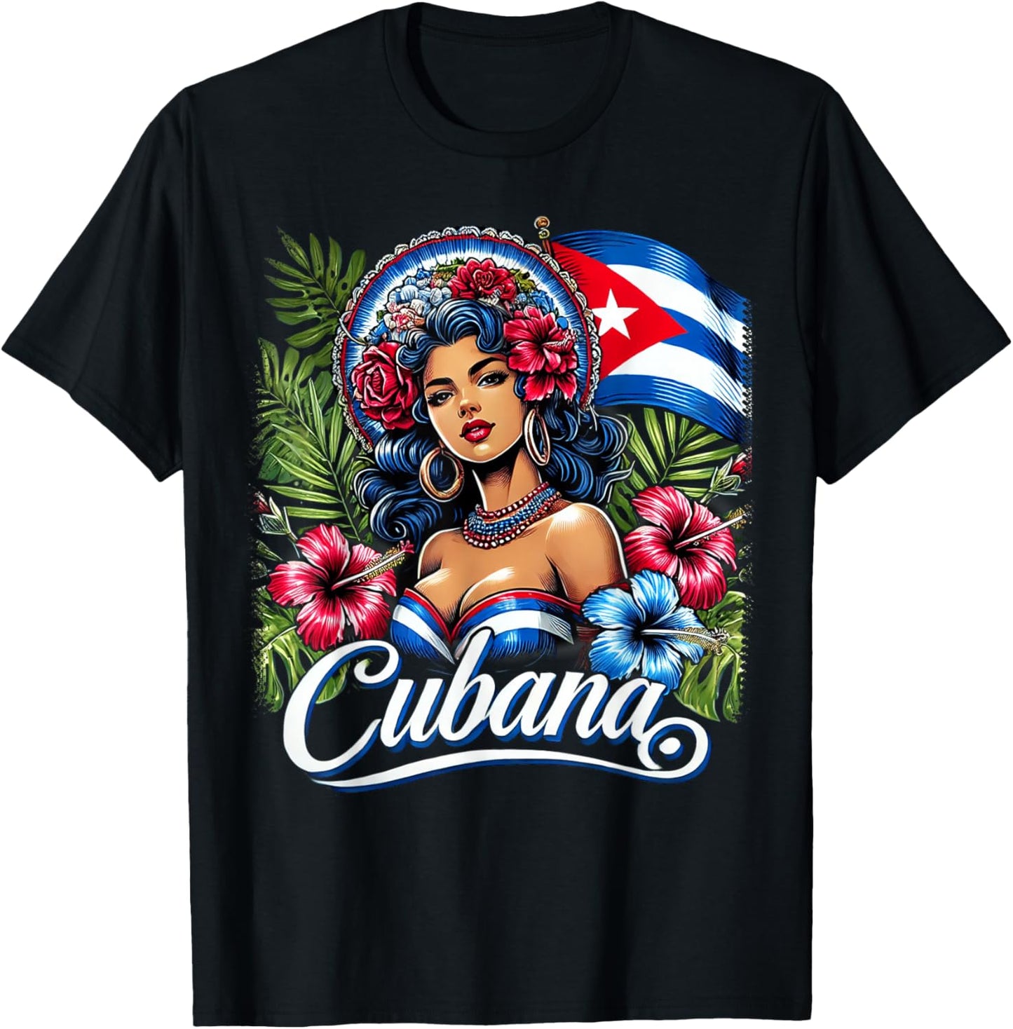 Mujer Cubana Cuban Girl - Proud Latina Woman from Cuba T-Shirt - T-Shirt | Black