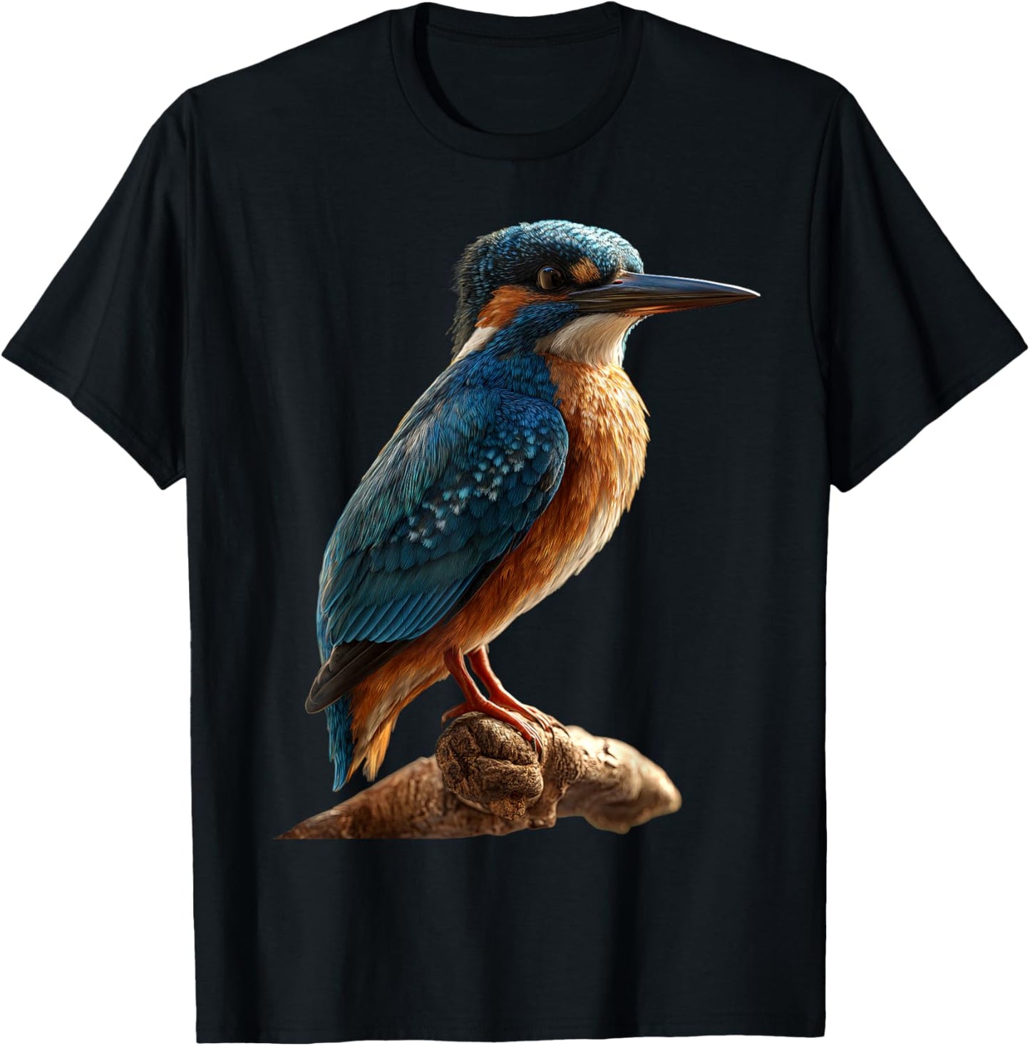 Kingfisher Kingfisher Bird Soft Kingfisher T-Shirt - T-Shirt | Black