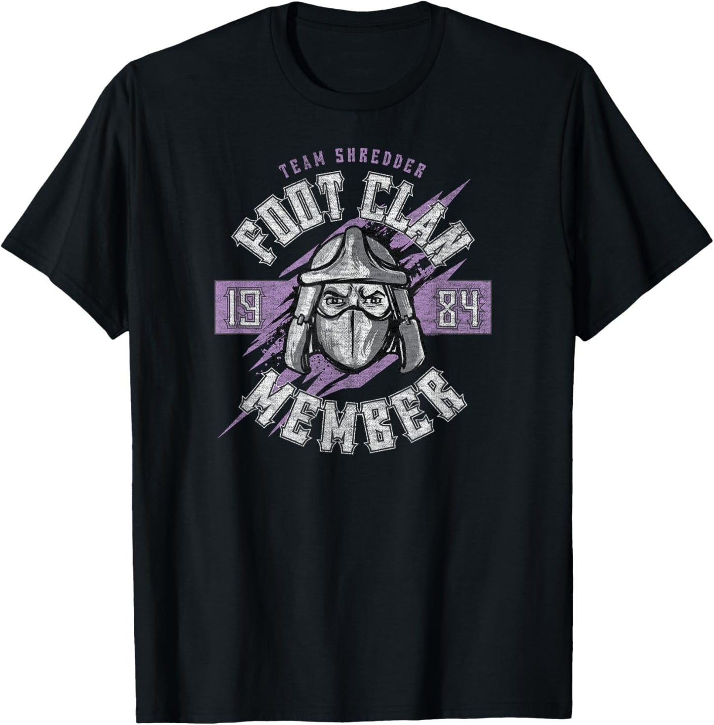 Nickelodeon Teenage Mutant Ninja Turtles Team Shredder Foot Clan 1984 T-Shirt - T-Shirt | Black