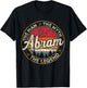 Abram The Man The Myth The Legend Personalized Name T-Shirt - T-Shirt | Black