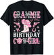Grammie Of The Birthday Cow-Girl Pink Disco Rodeo Western T-Shirt - T-Shirt | Black