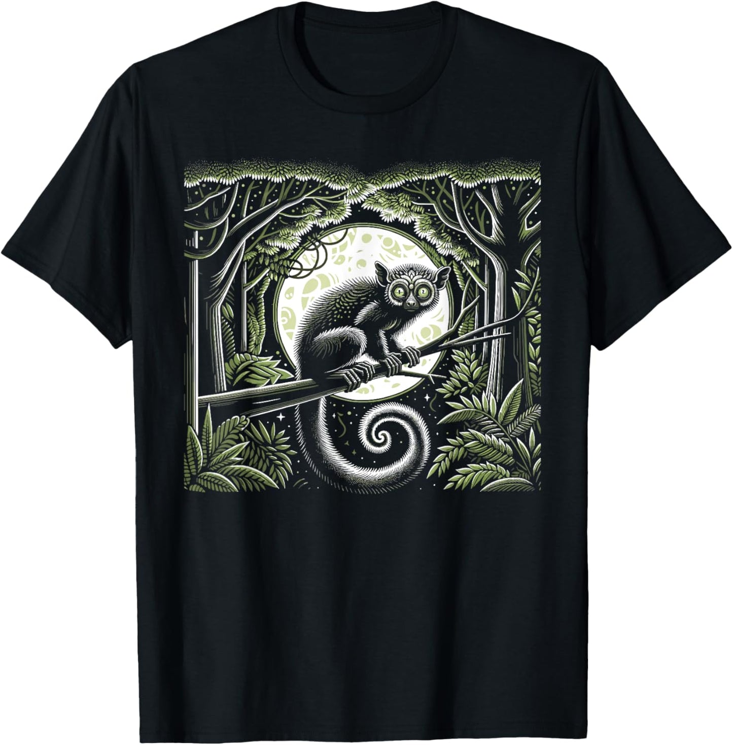 Aye Aye Face Aye-aye Nocturnal Lemur Wildlife Animal T-Shirt - T-Shirt | Black