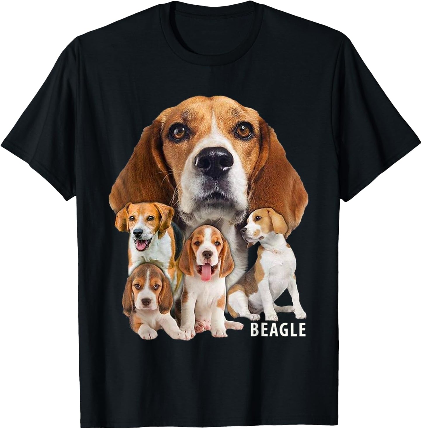 I Love My Beagle Shirt Dog Themed Funny Beagle Lover T Shirt Men Women Kids T-Shirt - T-Shirt | Black