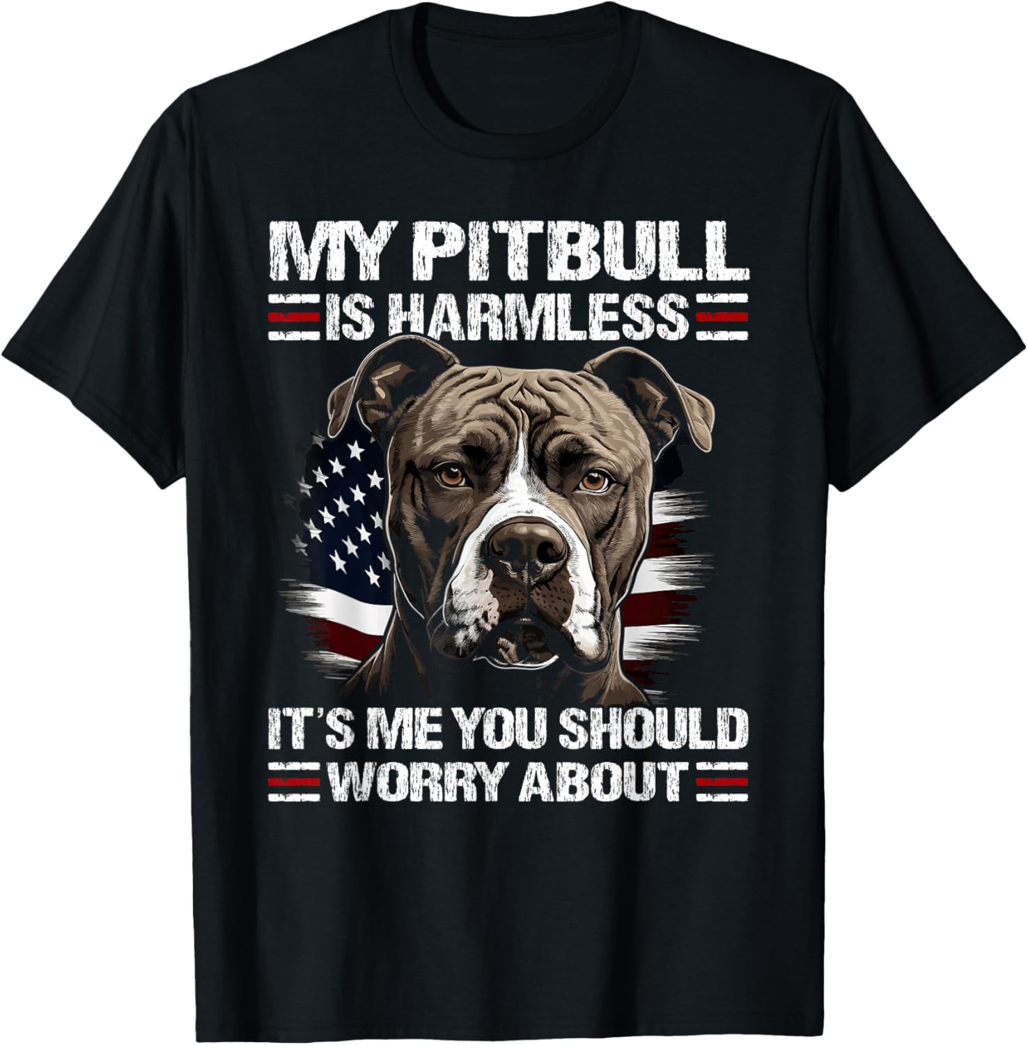 Pitbull American Pitbull T-Shirt - T-Shirt | Black