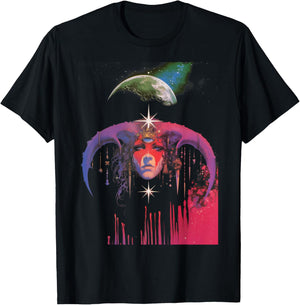 1980s Dreamcore Fantasy Punk Weirdcore Trippy Psychedelic T-Shirt - T-Shirt | Black
