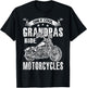 Only Cool Grandpas Rides Motorcycles T-Shirt - T-Shirt | Black