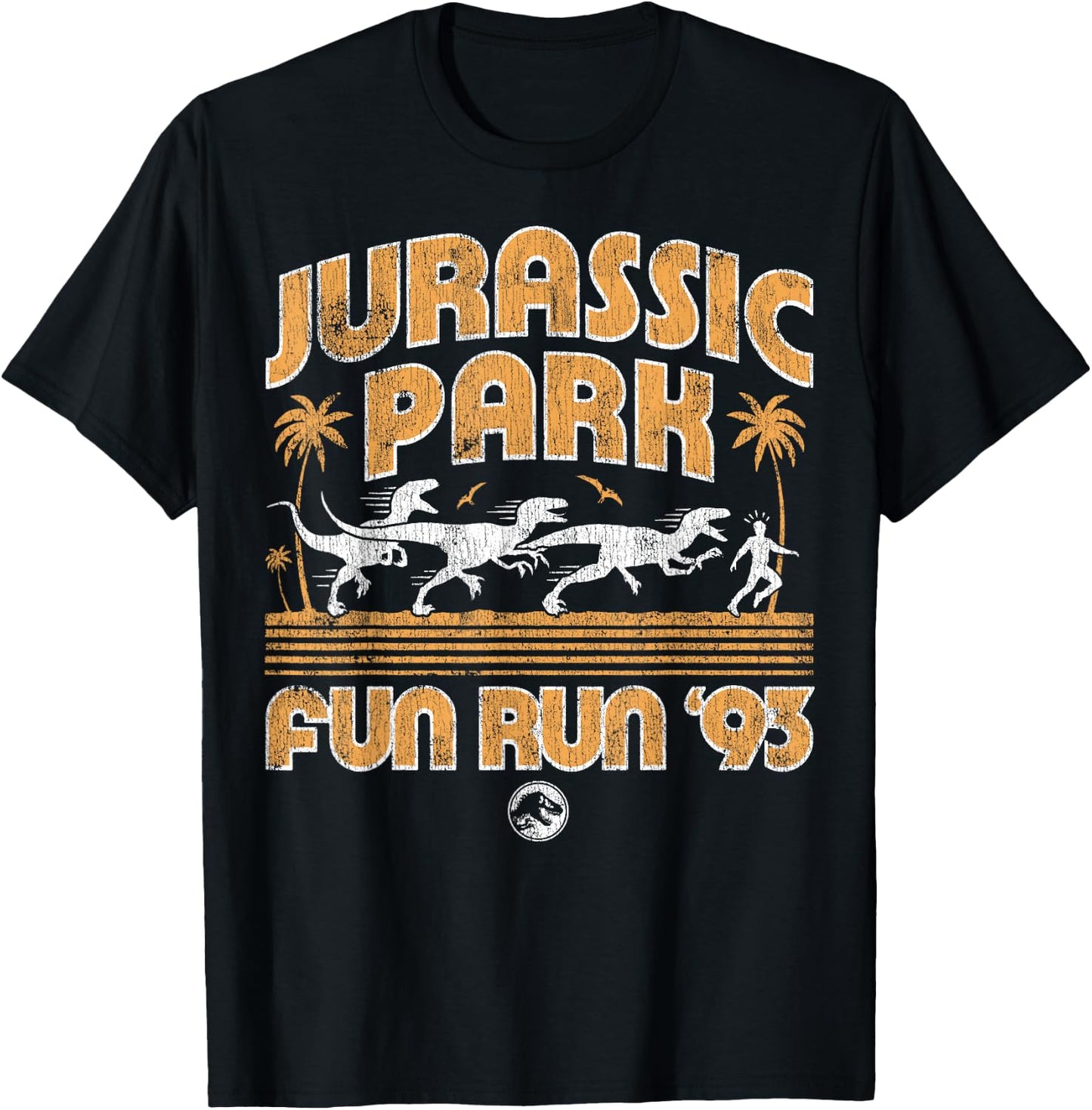 Jurassic Park Fun Run '93 T-Shirt - T-Shirt | Black
