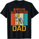 Irish Wolfhound Dad Irish Wolfhound T-Shirt - T-Shirt | Black