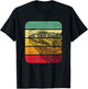 Bearded Dragon Vintage Sunset Retro Style Pet Eidec T-Shirt - T-Shirt | Black
