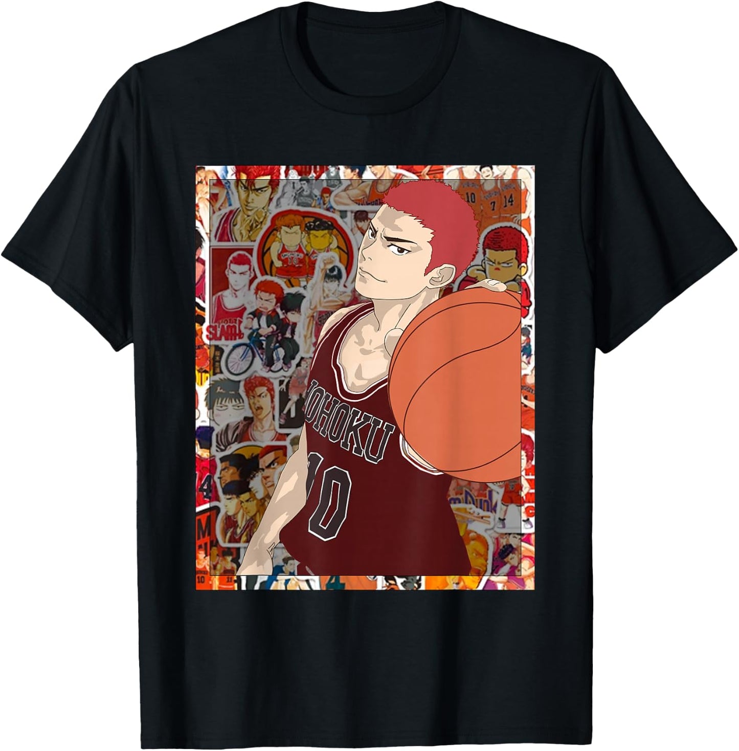 Hanamichi Sakuragi T-Shirt - T-Shirt | Black