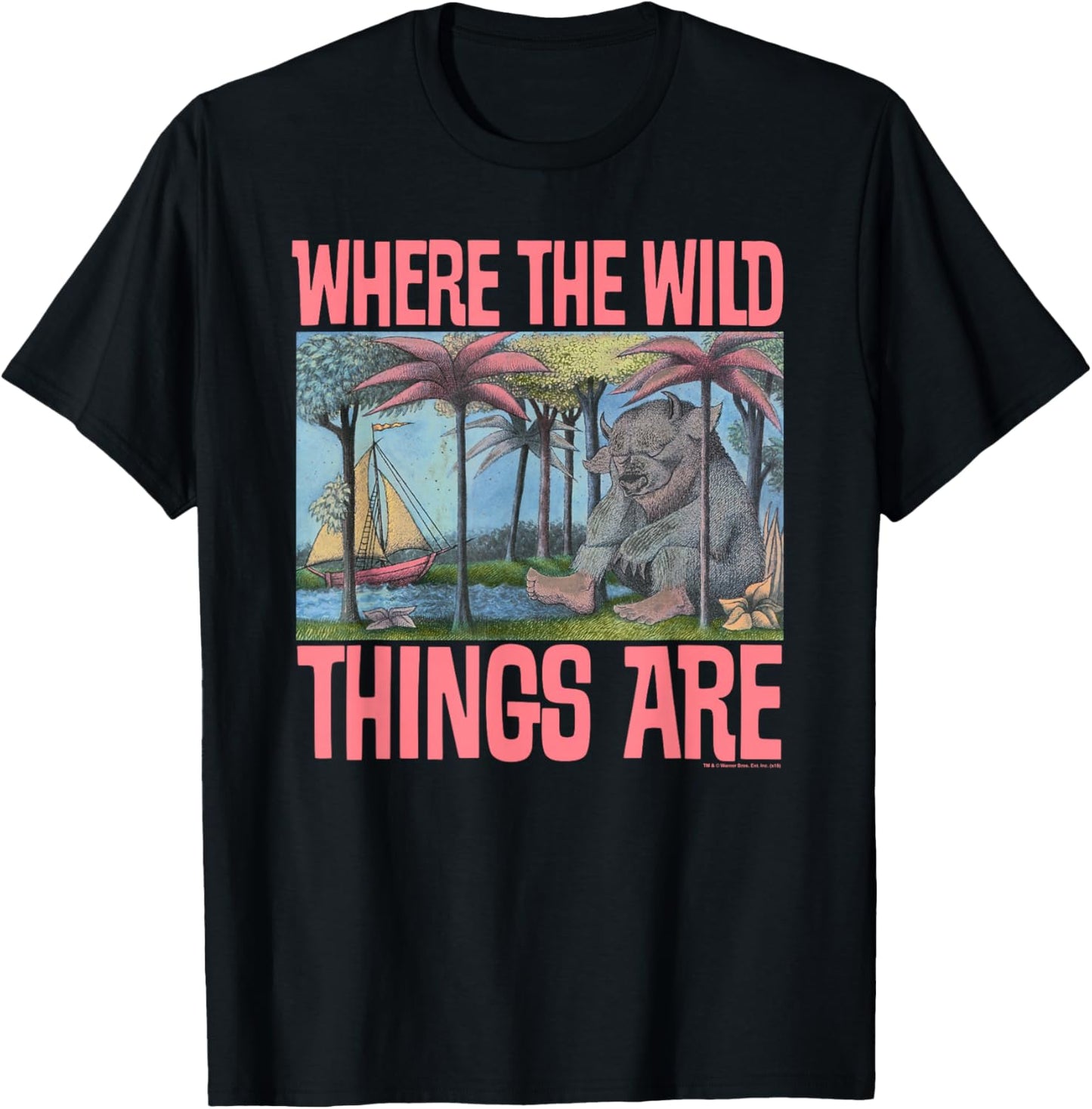 Where the Wild Things Are Cover T-Shirt - T-Shirt | Black