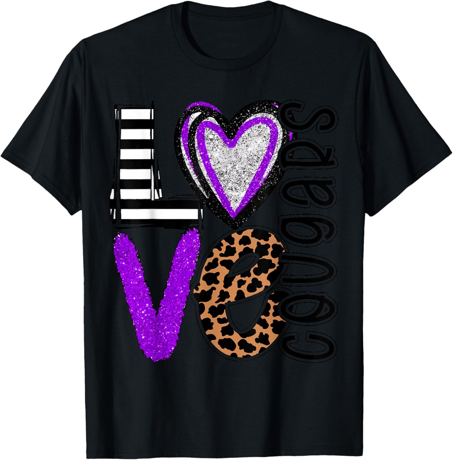 Go Cougars - School Mascot - Football T-Shirt - T-Shirt | Black