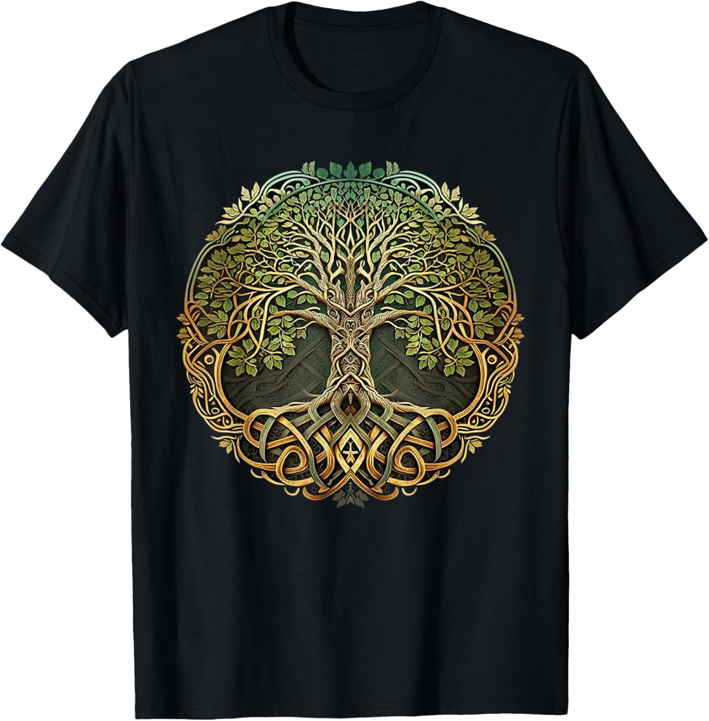 Celtic Knot Tree of Life T-Shirt - T-Shirt | Black