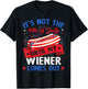 Funny Hotdog It's Not The 4th of July Until My Wiener Comes T-Shirt - T-Shirt | Black