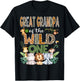 Great Grandpa Of The Wild One 1St Birthday Safari Zoo Jungle T-Shirt - T-Shirt | Black