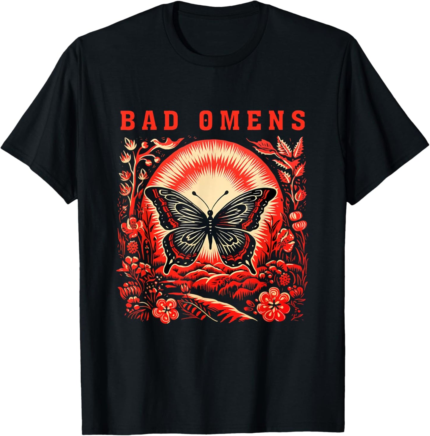 Bad Omens Moth T-Shirt - T-Shirt | Black
