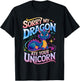 Sorry My Dragon Ate Your Unicorn T-Shirt - T-Shirt | Black