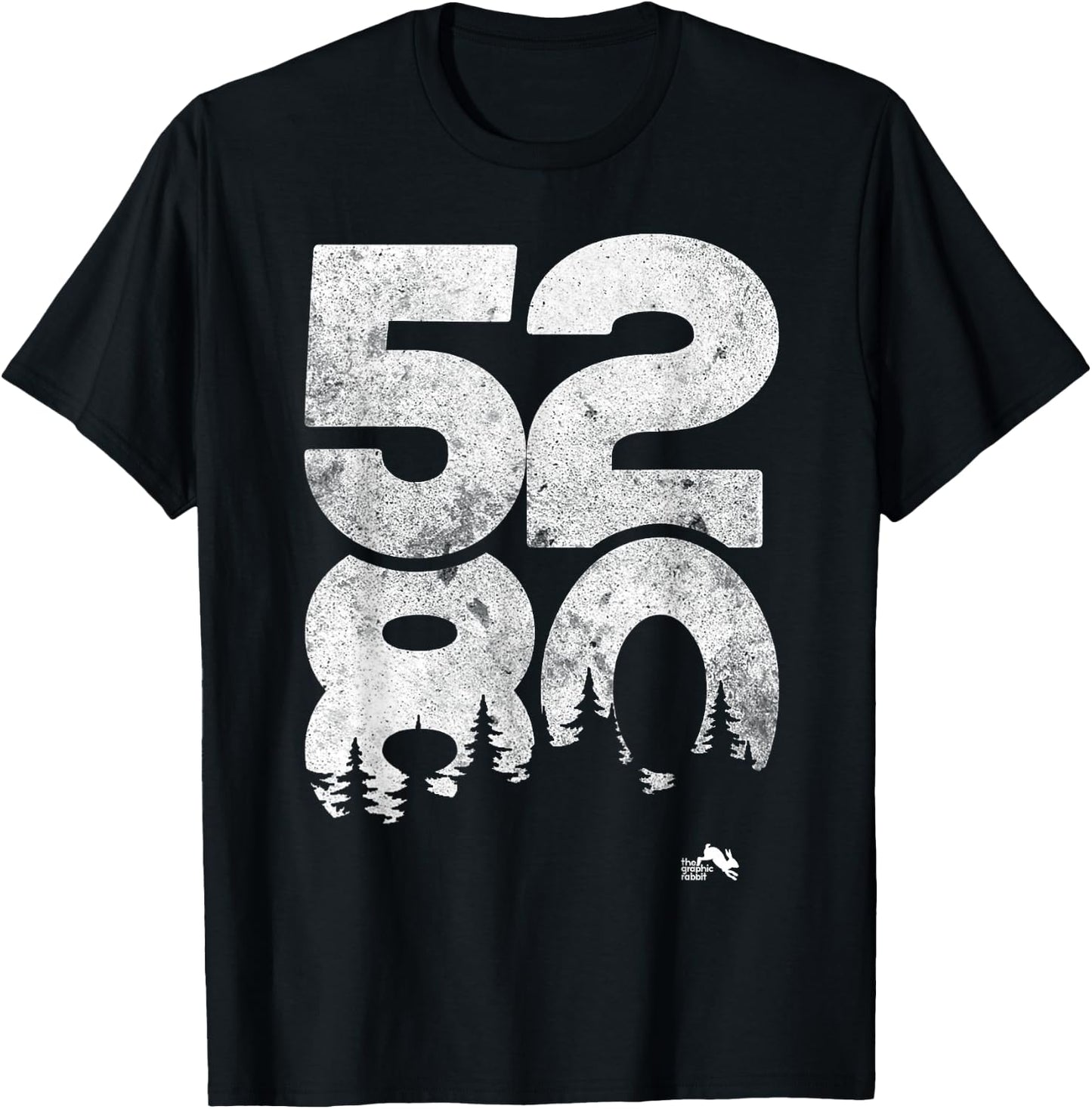 5280 T Shirt Mile High Denver Colorado T-Shirt - T-Shirt | Black