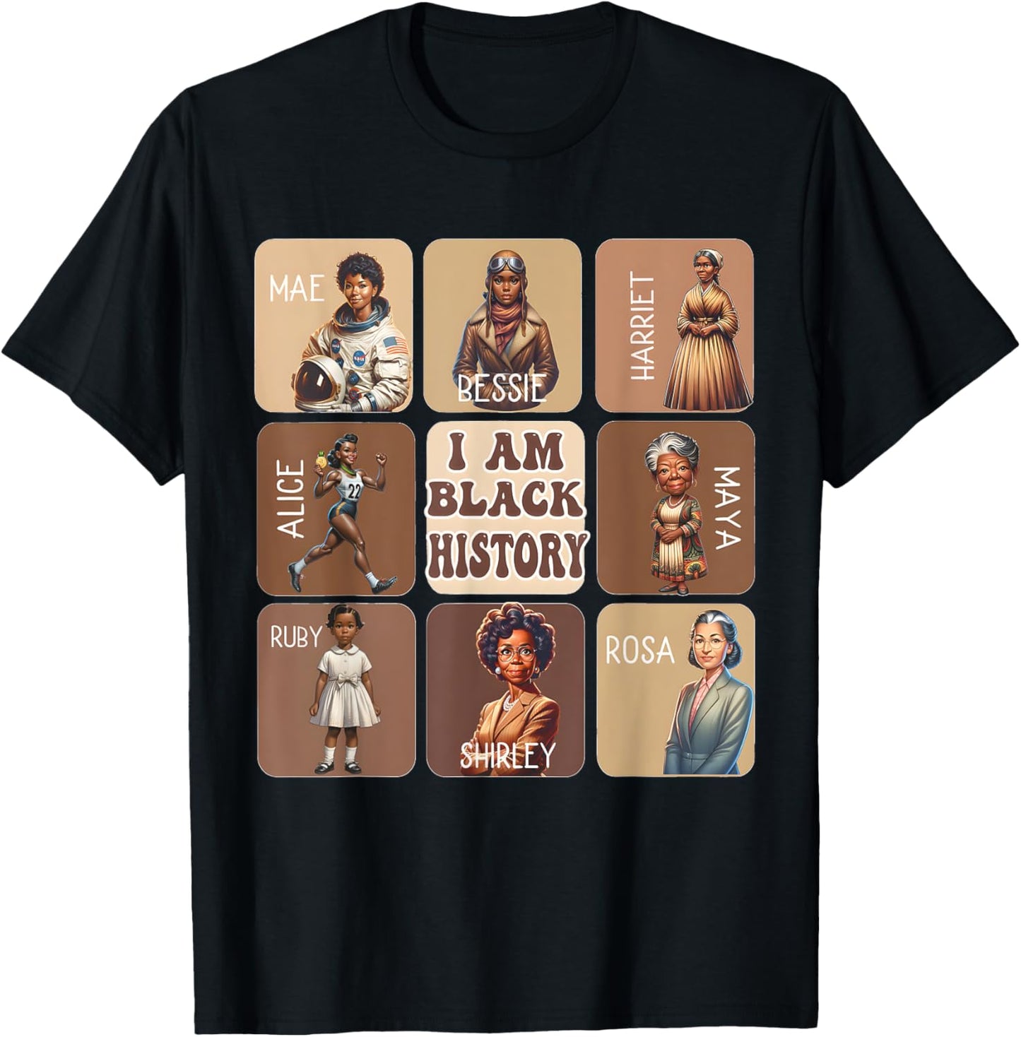 I Am Black History Month African American Pride Celebration T-Shirt - T-Shirt | Black