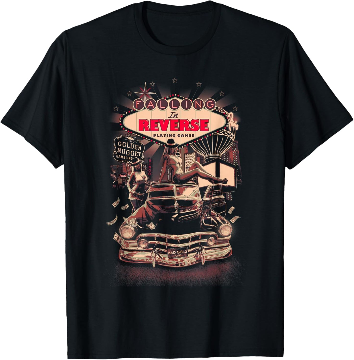 Falling in Reverse - Official Merchandise - Sin City Small T-Shirt - T-Shirt | Black