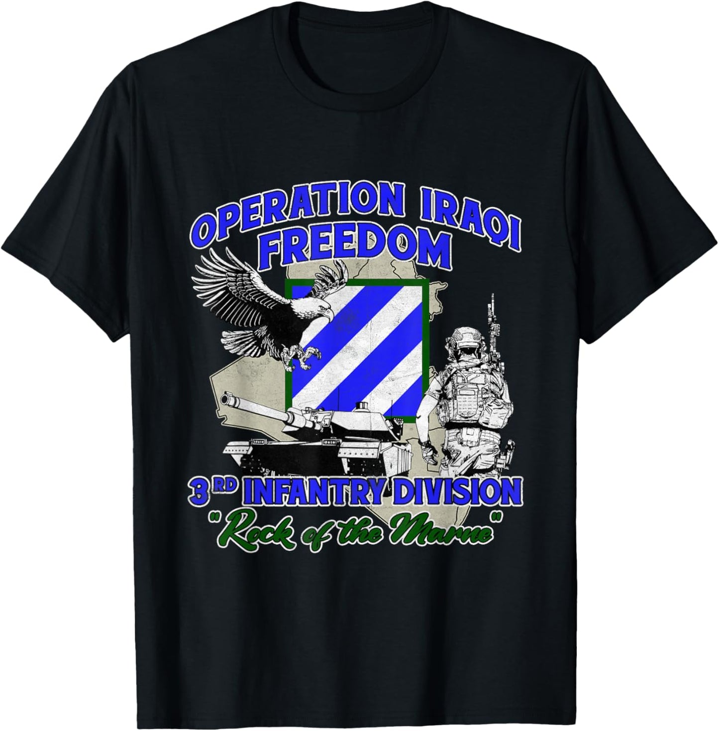 3rd Infantry Division - Operation Iraqi Freedom OIF Veteran T-Shirt - T-Shirt | Black
