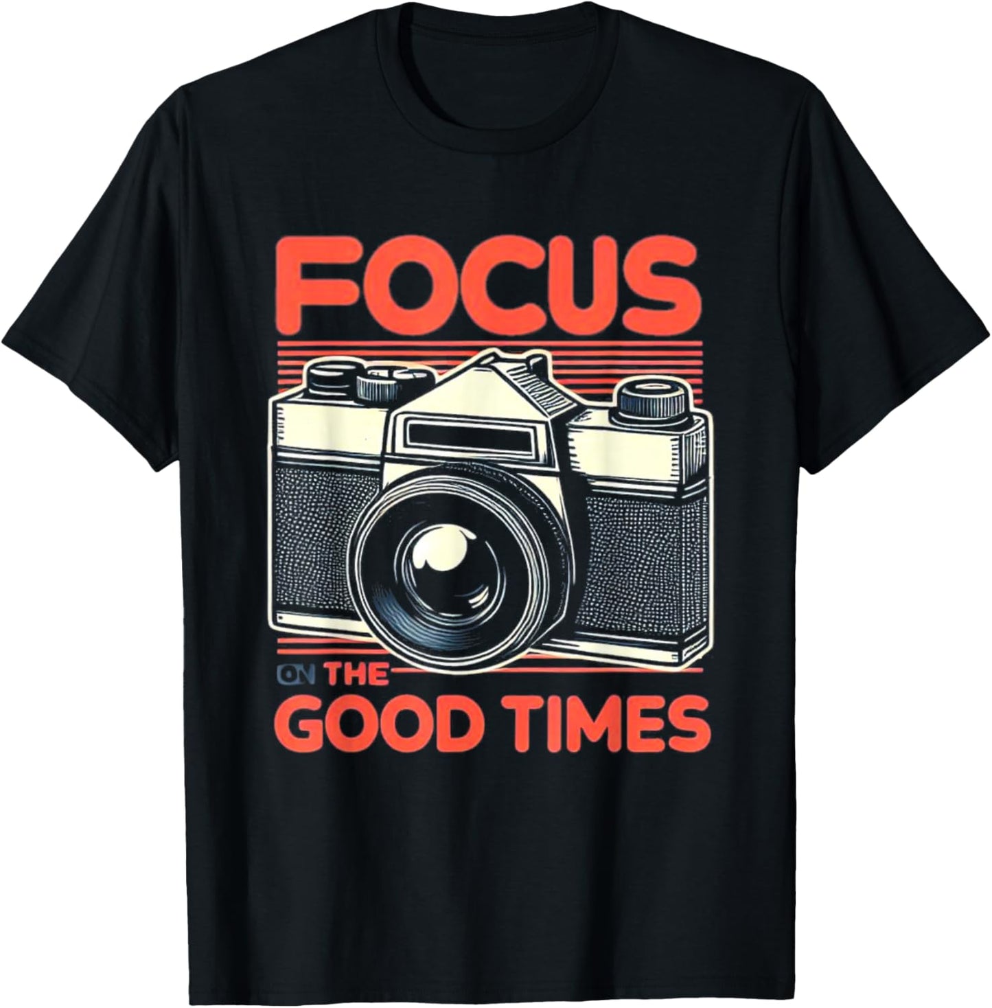 Focus On Good Times Photographer Women Photography T-Shirt - T-Shirt | Black