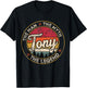 Tony The Man The Myth The Legend Personalized Name T-Shirt - T-Shirt | Black