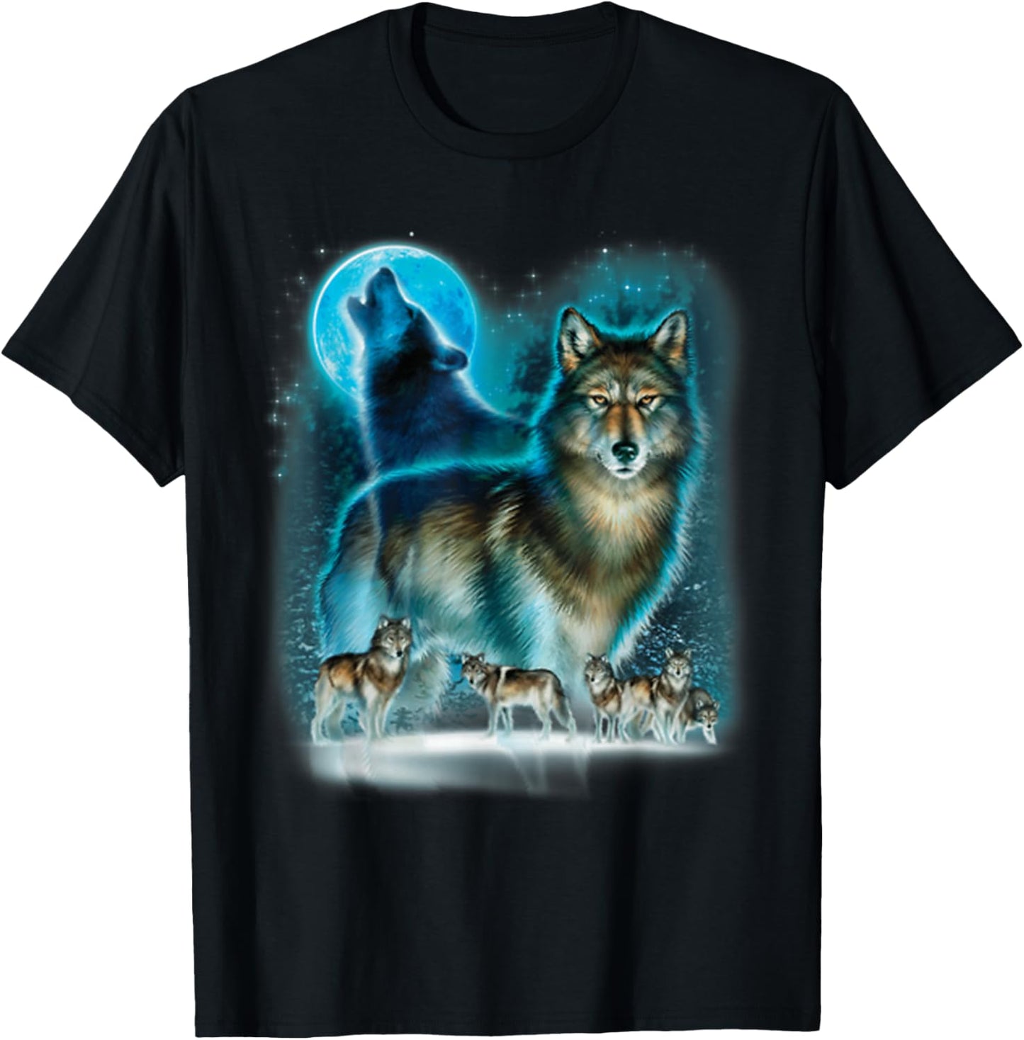 Hunter’s Wolf Owl House T-Shirt - T-Shirt | Black