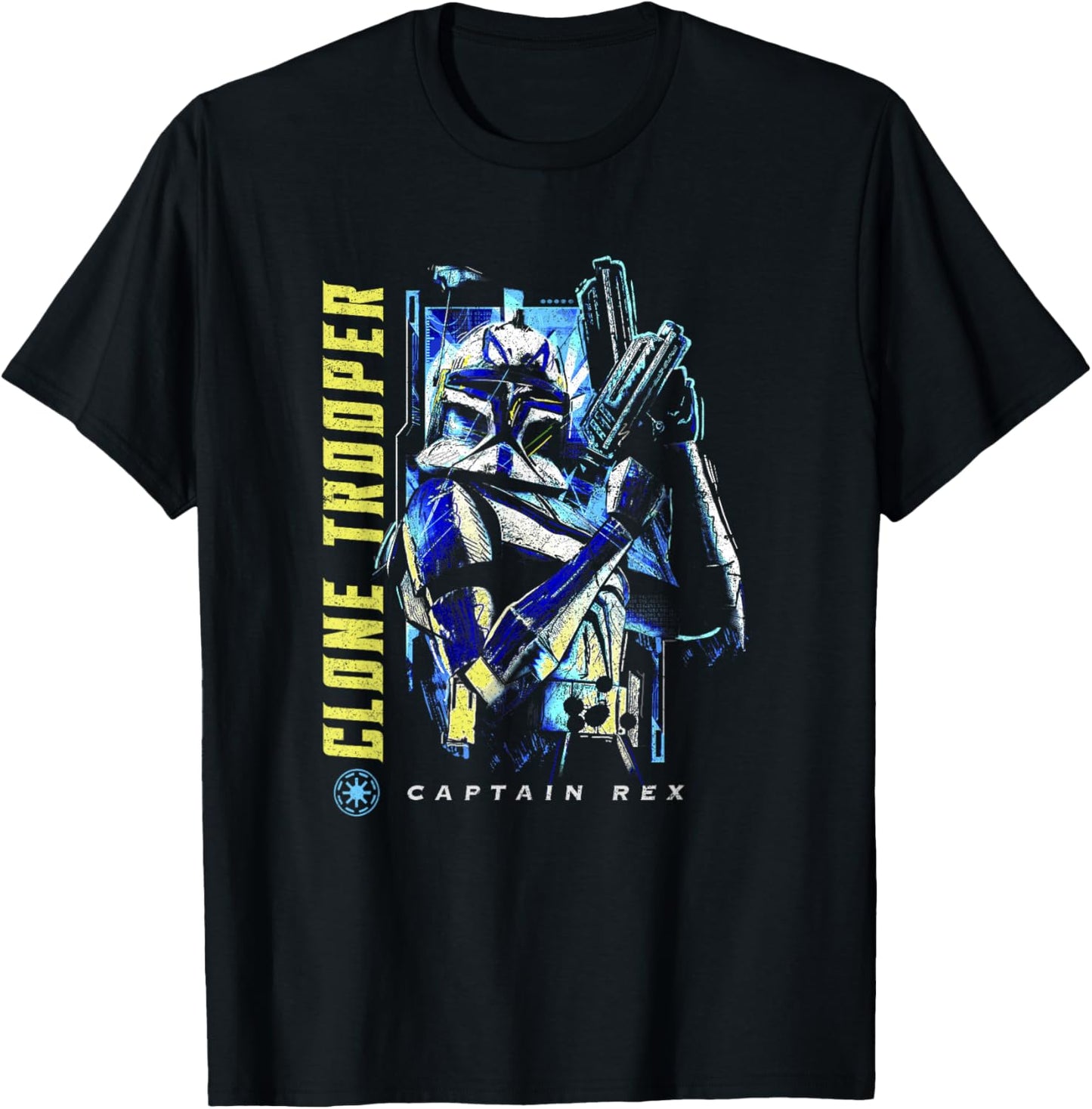 Star Wars: The Clone Wars Captain Rex Clone Trooper Poster T-Shirt - T-Shirt | Black