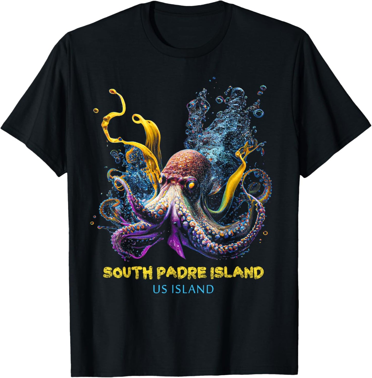 South Padre Island US Island T-Shirt - T-Shirt | Black