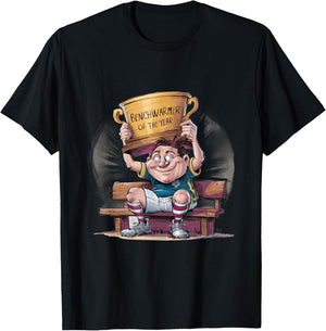 Benchwarmer of the Year Funny Fantasy Football T-Shirt - T-Shirt | Black