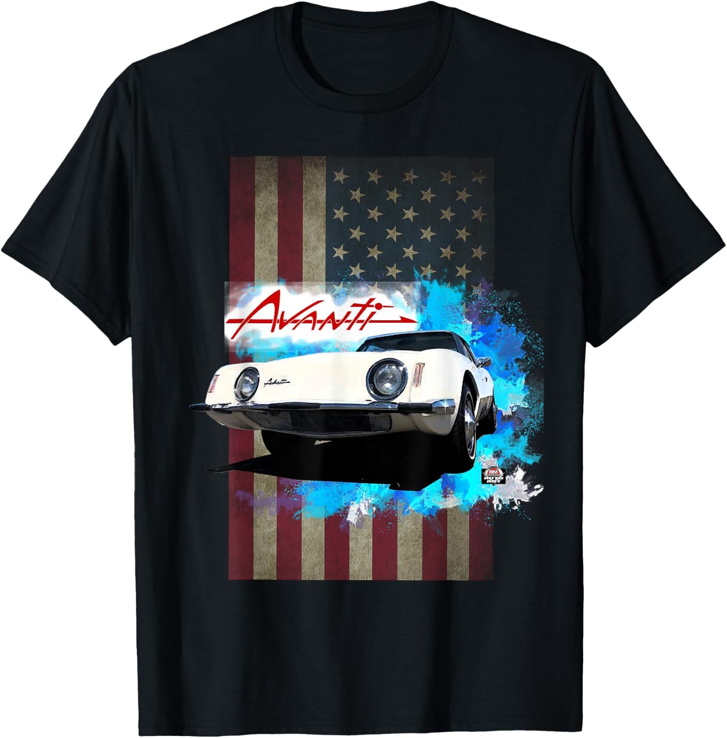 Avanti by Studebaker Americas Finest Sports Car T-Shirt - T-Shirt | Black