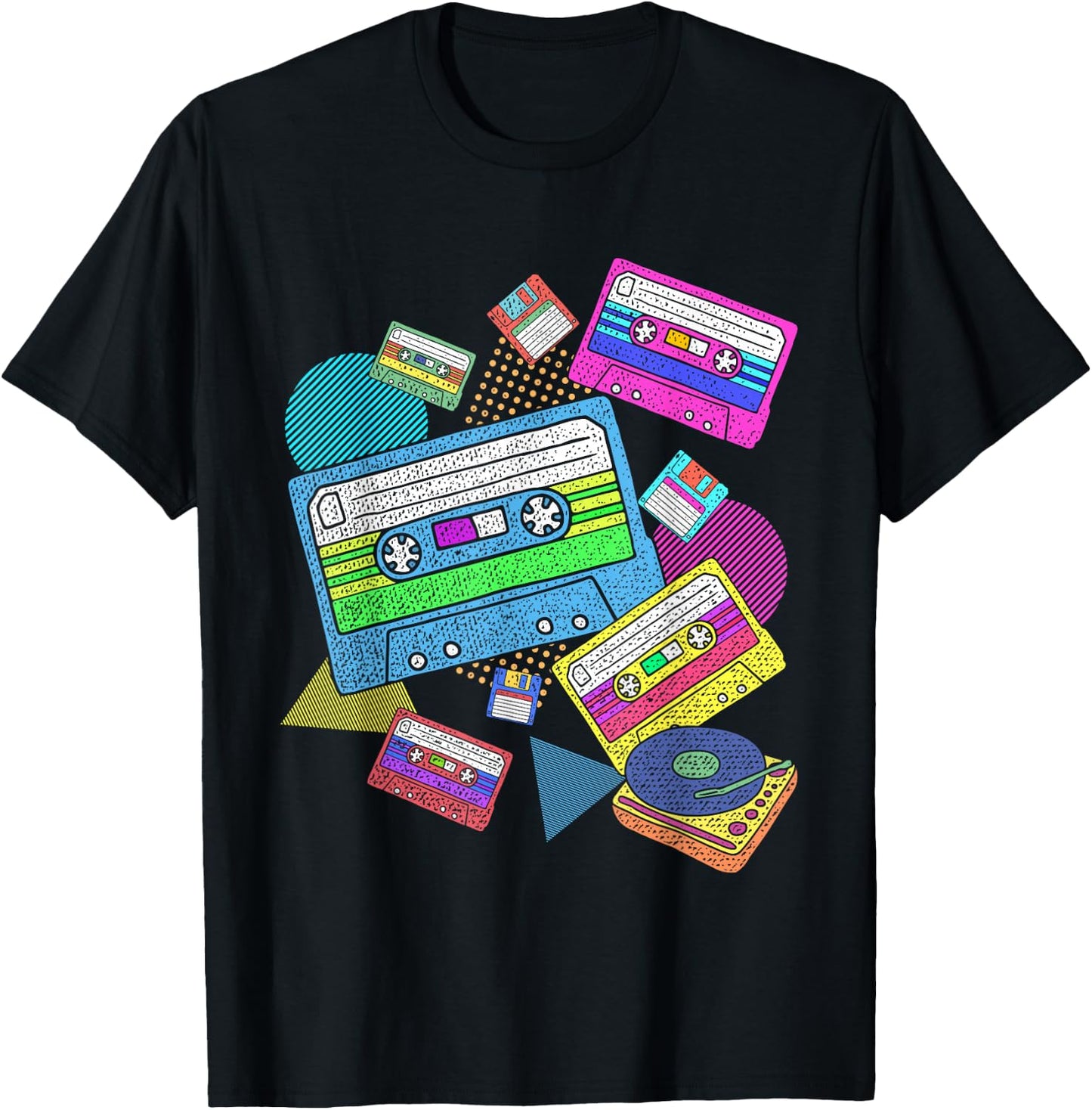 Eighties Theme Party Retro 80s Music Cassette 80s T-Shirt - T-Shirt | Black