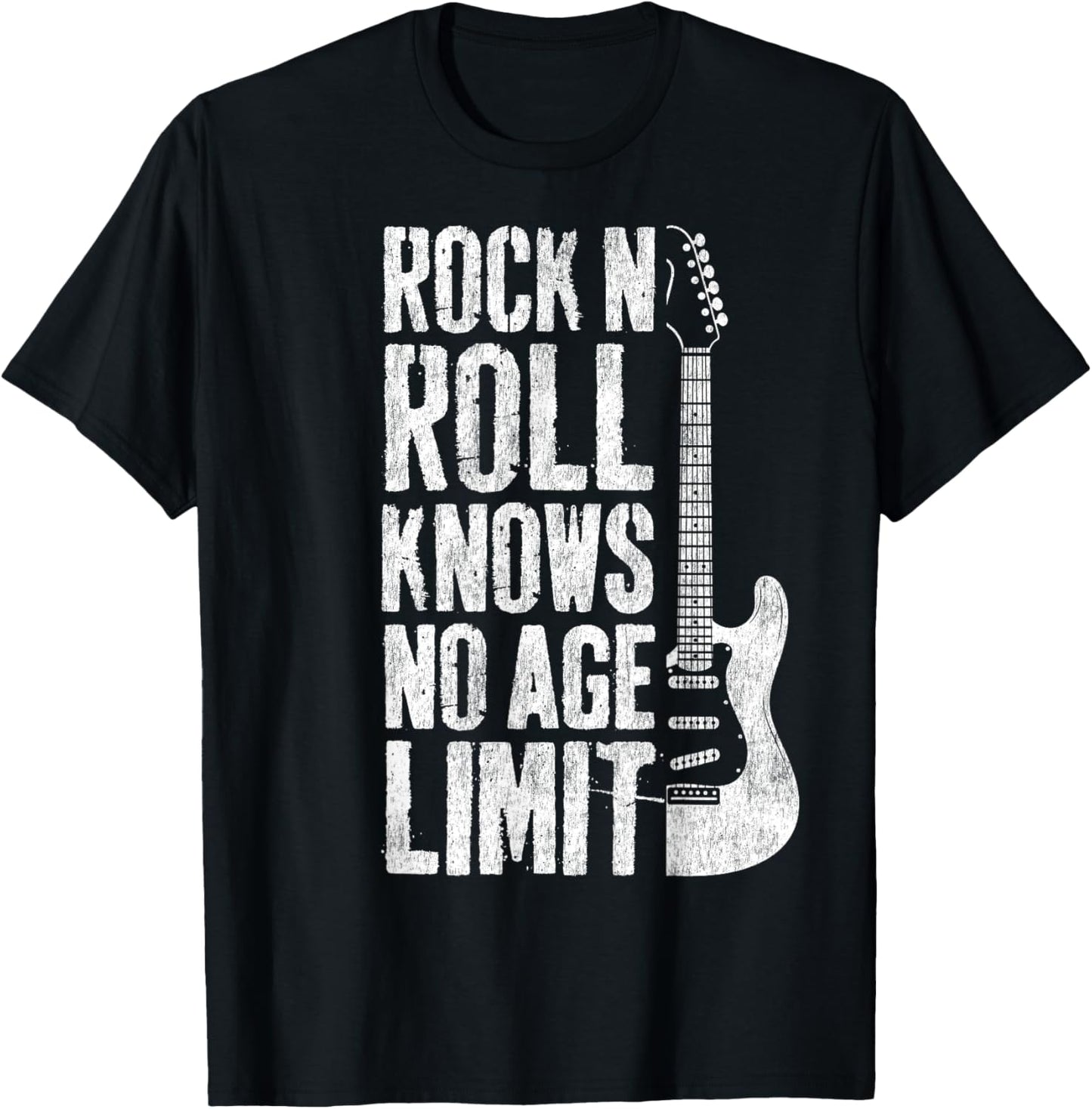Rock and Roll Guitar Player Musicians T-Shirt - T-Shirt | Black