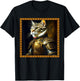 FUNNY CAT MEDIEVAL PORTRAIT RENAISSANCE Oil Painting Pet T-Shirt - T-Shirt | Black