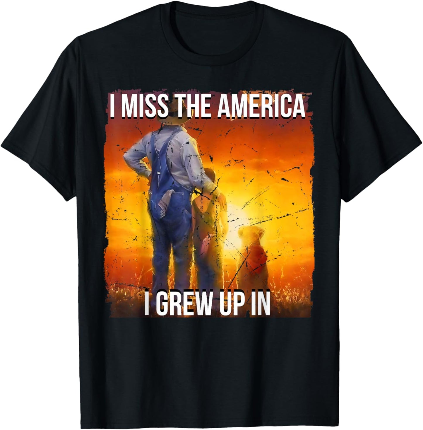 I Miss The America I Grew Up In T-Shirt - T-Shirt | Black