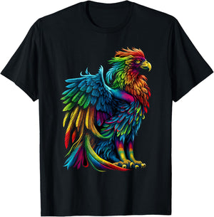 Rainbow Griffin T-Shirt - T-Shirt | Black