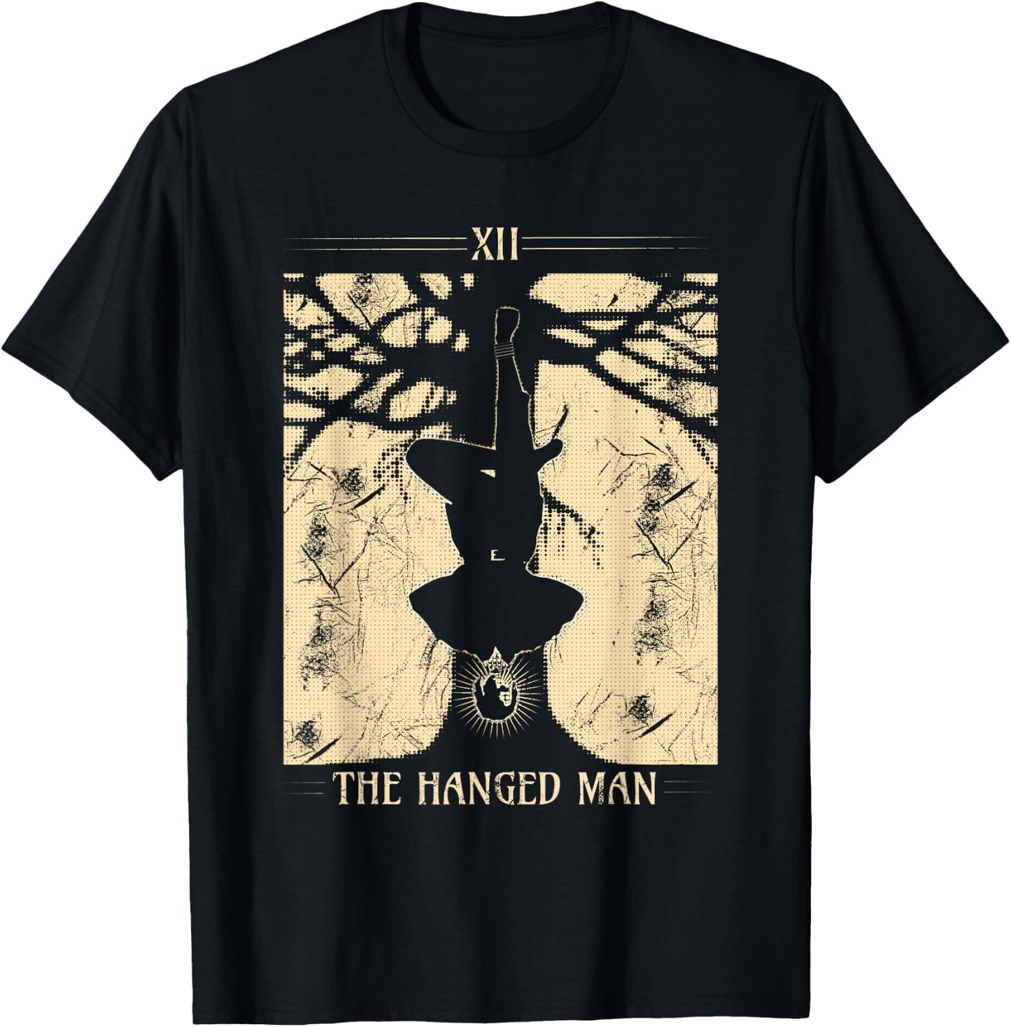 The Hanged Man Mystic Tarot Card T-Shirt - T-Shirt | Black