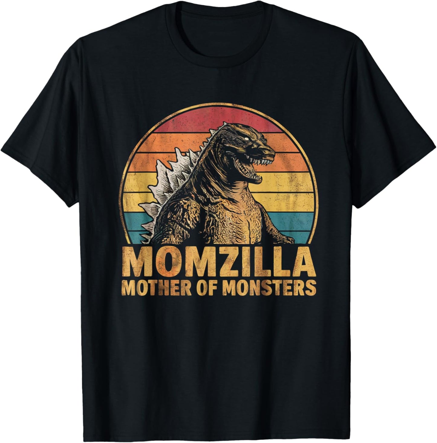 Momzilla Mother Of Monsters Funny Mother's Day Monster T-Shirt - T-Shirt | Black