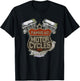 1959 Panhead Motorcycle Vintage Distressed Biker Chopper Rat T-Shirt - T-Shirt | Black