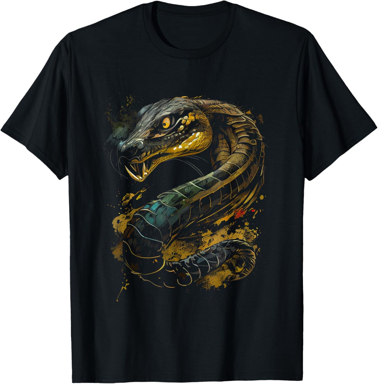 King Cobra snake safari animal favorite Cobra fan T-Shirt - T-Shirt | Black