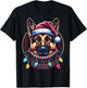 Christmas German Shepherd Xmas Shepherd Mom Dog Lover T-Shirt - T-Shirt | Black