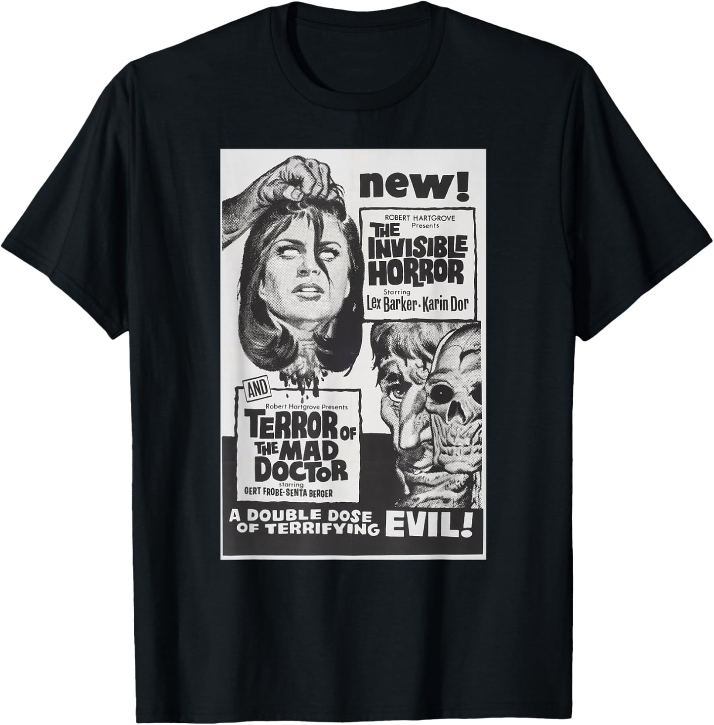 Horror Terror Classic Halloween Monster Poster Horror Movie T-Shirt - T-Shirt | Black