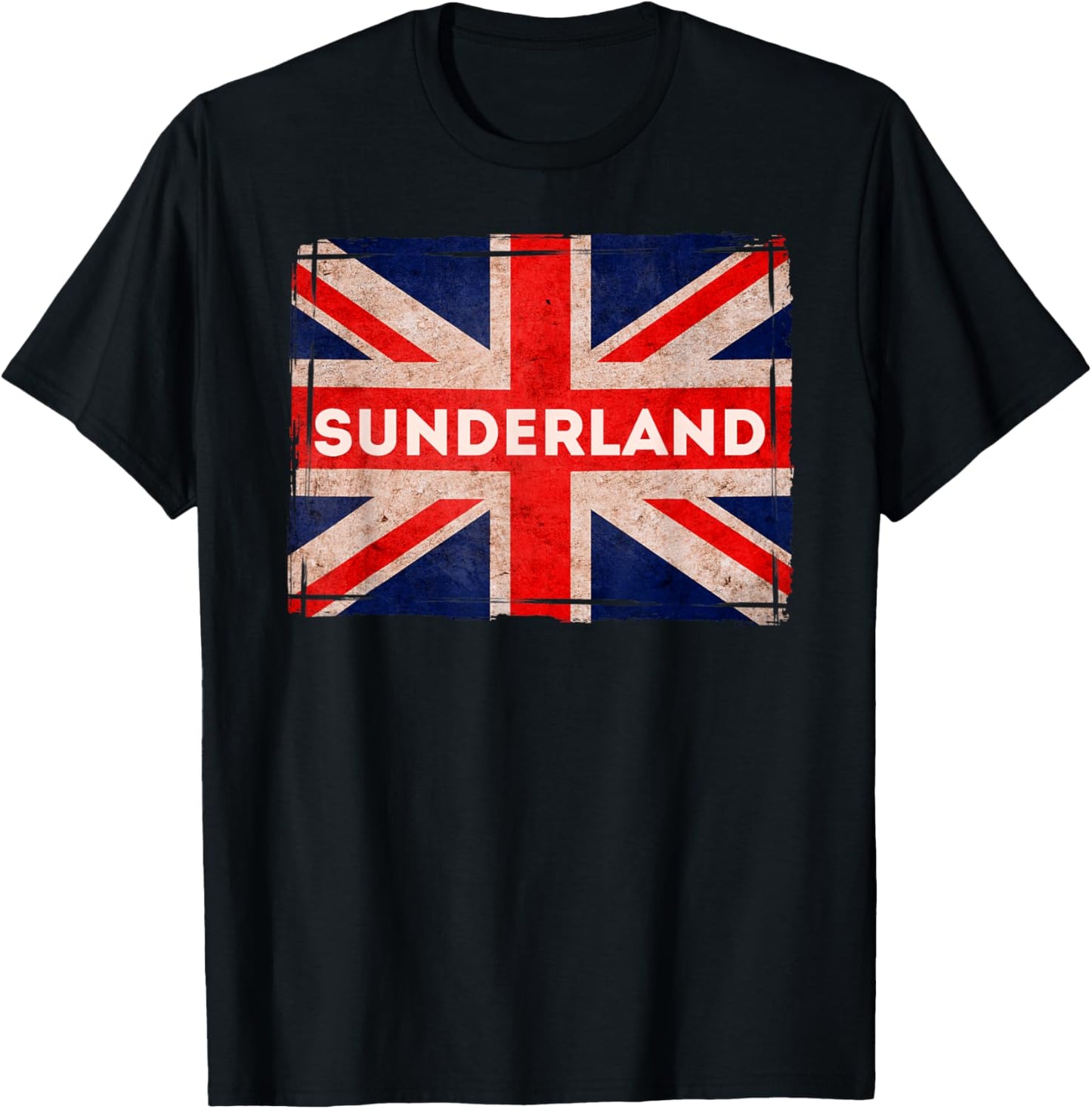 Sunderland Flag Born And Bred T-Shirt - T-Shirt | Black