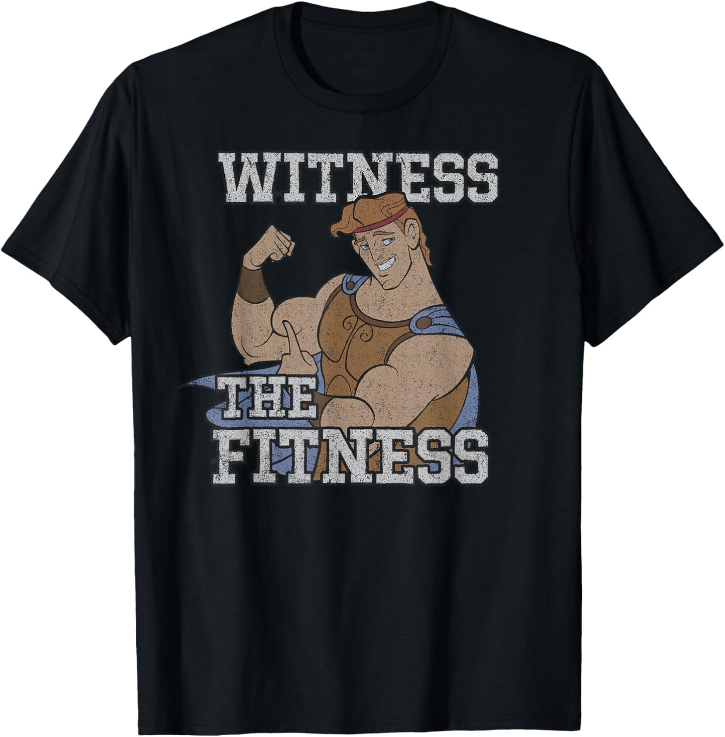 Marvel Legends Disney Hercules , Men's Dark Gray Classic Fit Short Sleeve Cotton Polyester , Small T-Shirt - T-Shirt | Black