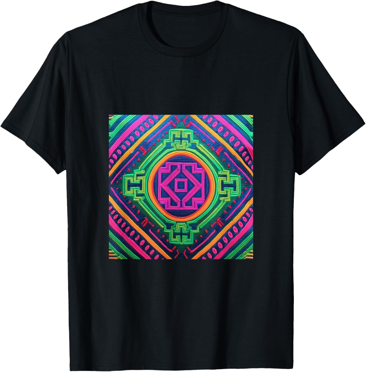 Hmong Pattern T-Shirt - T-Shirt | Black